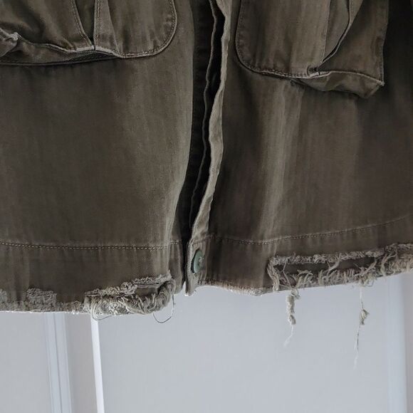 GRLFRND DORIAN Atlantic CITY Green Oversized Cropped Jacket L - Picture 5 of 11